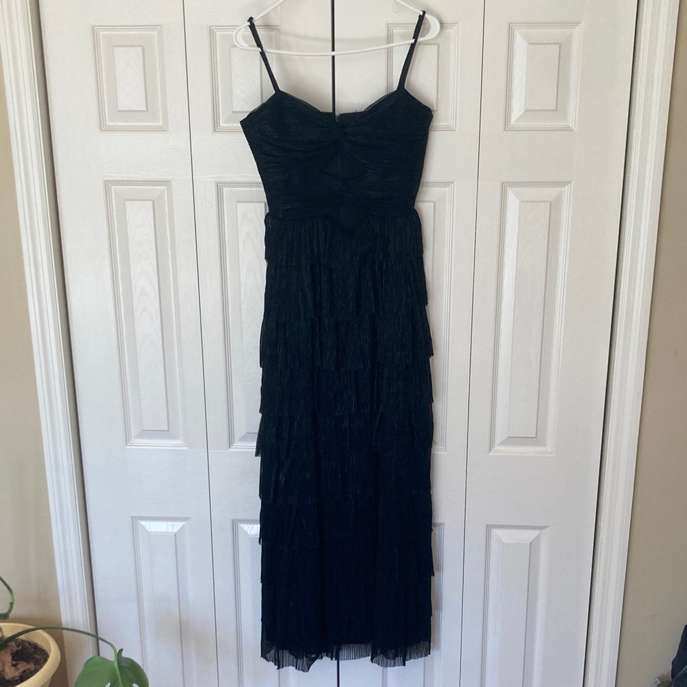 Gianni Bini Black Tiered Dress